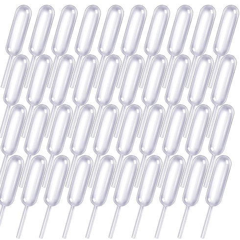 Teenitor Plastic Pipettes - Disposable Squeeze Dropper, 4ml, 100pcs Mini Flavor Injector for Treats