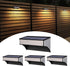 BRIGHTRIGHT 4 Pack 8 Solar Deck Lights Outdoor Waterproof - Step Lights for Stairs & Fence, Color Changing Security