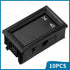 10 Pcs 0.28 Digital Voltmeter Ammeter, 100V 10A Volt Amp Meter with Dual LED Multimeter Display Panel