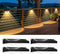 Brightown 4 Pack Solar Lights Outdoor Waterproof, Color Changing Solar Fence Deck