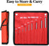 Pin Punch Set, 9pcs 1/16" - 5/16" Removing Repair Tools with Storage Pouch for Automotive and Jewelry