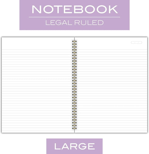 Cambridge Meeting Notebook, Journal - 8-3/8" x 11", Legal Ruled, 80 Sheets, WorkStyle, Purple (49567)