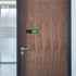 Privacy Sign - Vacant Occupied Indicator for Home Bathroom Office, Easy to Read Magnetic Slider - Black