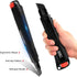 HAUTMEC 25mm Extra Heavy Duty Utility Knife with Double Lock Mechanism, Auto-Lock, and SK2 Sharp Black Blade