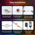 50ft Permanent Outdoor RGB Lights with App Smart LED String Light Remote Control Outdoor Hanging Party Light Waterproof