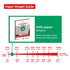 8.5" 11" 100 24 lb/89 (00575) Crafted by PrintWorks Christmas Paper x - Sheets - Red and Green Paper - Ideal for School
