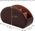 5 Tv Remote Holder Tray with Compartment,PU Leather Remote Control Holder/Caddy,Placed Media Remote Storage