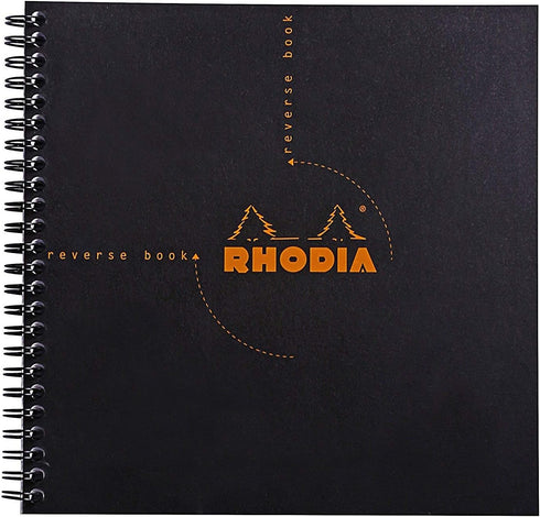 Rhodia Graph Reverse Standard Notebook, One Notebook, Black