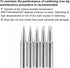 uxcell Lead-free Soldering Iron Tip Flat Edge Replacements, 5Pcs for Soldering Station
