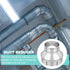 PATIKIL 6 Inch to 4 Inch Duct Reducer, Galvanized Steel Air Ducting Pipe Vent Hose for HVAC and Dryer Ventilation