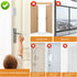 3-Pack 800 lbs, Home Security Door Reinforcement Lock, Upgraded White Front Door Locks for Kids Safety Withstand