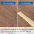 Floor Transition Strip, Self Adhesive Flooring Cover Strips, 2" Wide Vinyl Flat Divider Strip, Elegant Wood Grain Design