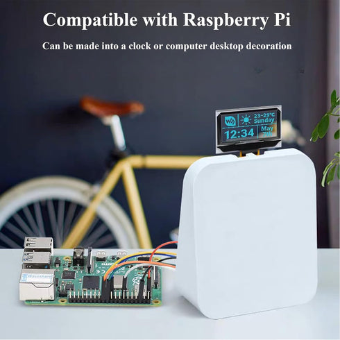 UeeKKoo 1.51inch 5/4B/3B+/3B/A+/Pi 2W, 128 64 SPI/I2C Transparent OLED Compatible with Raspberry Pi Zero W/Pi Zero x