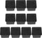 NUOBESTY 10pcs 38x38mm PVC Soft Rubber Furniture Leg Caps Anti-Slip Tube End