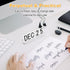 Homakover Mini Acrylic Perpetual Desk Calendar for Desk, Daily Desktop Calendar with Acrylic Month Date Large Display