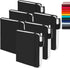 feela 6 Pack Pocket Mini Notebooks, A6, 3.5”x 5.5”, Black, Small Cute Memo Notepads, Hardcover College Ruled Lined