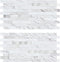 Midcard 20 Sheet Peel and Stick Backsplash, White Marble PVC Wall Tile