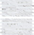 Midcard 20 Sheet Peel and Stick Backsplash, White Marble PVC Wall Tile