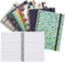 Paper Junkie 6 Pack 5x7 Spiral Notebooks with Pocket, Small Lined Journals with Elastic Closure for School, Work