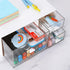 LETURE Desk Office Stationery Organizer with 3 Drawers, Plastic Vanity Makeup Organizer for Bathroom Counter (White-3