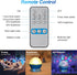 360 4 Bulbs 8 Christmas Baby Night Lights with Remote Control,Moon Projector Degree Rotation - LED Color Changing