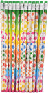 Fun Soccer Ball Print Colorful Pencils with Eraser Top (7.5" Standard size) Euro Football Design. #2 Lead. Unsharpened. Made of Wood. (24) by Zugar Land