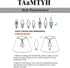 TAaMTYH Set 3Fabric Bulbs, Lampshade3" 6" 5" Small Lamp Shade Chandelier Shades of Lampshade for Wall LampChandelier