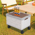 Offices,14.53 Folding Utility Rolling Cart, Portable Shopping Handcart, Collapsible Cart with Wheels for Camping