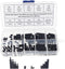 M2 Nylon Hex Male-Female Spacer Standoffs Screw Nut Assortment Kit - Black