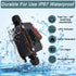 IP67 Waterproof Inline Cord Switch DPST AC 20A-125V, 16A-250V, On Off Toggle Switch with Red Light Rocker Button
