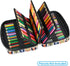YOUSHARES 220 Slots Colored Pencil Case Organizer with Zipper, Cartoon Owl Design