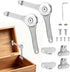 Denwwico Lid Support Hinge, 2 Pack Heavy Duty Soft Close Toy Box Hinges