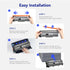 TN660 Toner Cartridge High Yield for Brother TN 660 TN-660 TN630 for HL-L2380DW MFC-L2700DW (Black, 4 Pack)