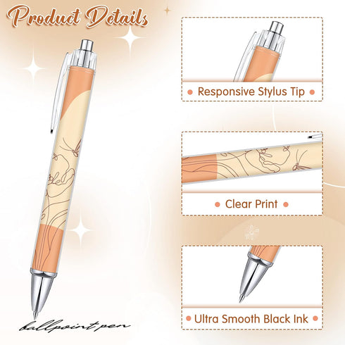 Tinlade 10 Pieces Christian Pens for Women Religious Ink Pens Inspirational Quotes Pens Bible Verse Ballpoint Pens Funny Office Pens Retractable Ink Pens for Women Men Coworker(Boho) by Tinlade