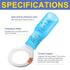 haisstronica 100pcs #10 Blue Marine Grade Heat Shrink Ring Connectors, 16-14 Gauge Tinned Copper Ring Terminals