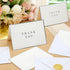 60 3.5 5 Inch Gueevin Pcs Thank You Cards with Envelopes and Stickers Bulk x Silver Border Blank Thank You Note Card