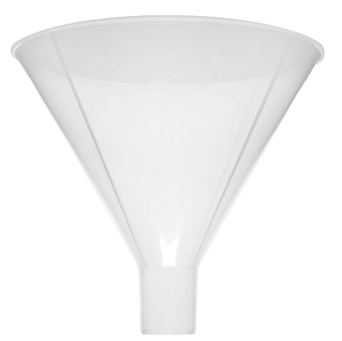 EISCO 6" Powder Funnel, Polypropylene Plastic, Resistant to Acids & Alkalis, for Laboratory Use
