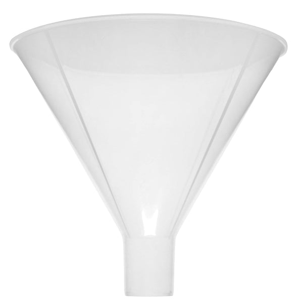 EISCO 6" Powder Funnel, Polypropylene Plastic, Resistant to Acids & Alkalis, for Laboratory Use