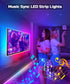 23ft 75-100 inch,RGB TV LED Backlight, TV LED Lights for TV Backlight Behind,USB Strip Lights Behind TV, Color Changing