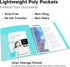 Dunwell 9x12 Presentation Binder with Clear Plastic Sleeves (Aqua), 24 Pockets for 9 x 12 or A4 Size Documents