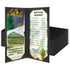 12 Pack Menu Covers 4.25" x 11", PU Leather Menu Holder, Menu