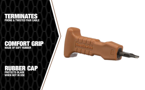 Southwire PDTC-1 Comfort Grip Punch Down Impact Tool, 110-style