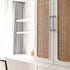 Aoleegatt Handles(Silver-128mm) Simple and Luxurious Solid Aluminum Alloy Door Handles Cabinets Wardrobes Pulls Bedside