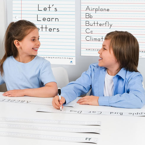 5 18'x23' Simply Magic Magnetic Writing Paper Kit - Notebook Paper Poster, Magnetic Handwriting Paper, Dry Erase