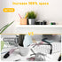 Cecliy 2Pcs Refrigerator,White,43cm/16.9inch Magnetic Book Shelf for Whiteboard Classroom,Reusable Acrylic Magnetic