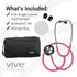 Dualhead Stethoscope, Dual Head Diaphragm Bell for Nurses, Doctors, Cardiology, Veterinary, Pediatrics