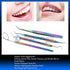 Multi Color Rainbow Dental Hygiene Set - 4pcs Basic Dental Instruments, Stainless Steel Tools for Personal Use & Pets