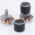 TWTADE 3pcs 50K ohm Potentiometer, Single Turn Rotary Linear Variable Potentiometer with 3pcs Knobs