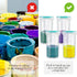 Touch up Paint Storage Containers - 4 Pack Airtight Cups with Lids and Stainless Steel Mixing Ball, 13 oz