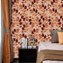 Y273A Vintage Leaf Peel and Stick Wallpaper, 17.7in x 9.8ft, Brown/Yellow Leaves